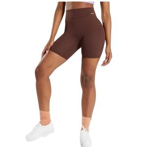 Gymshark Whitney Cycling Brown shorts size XS